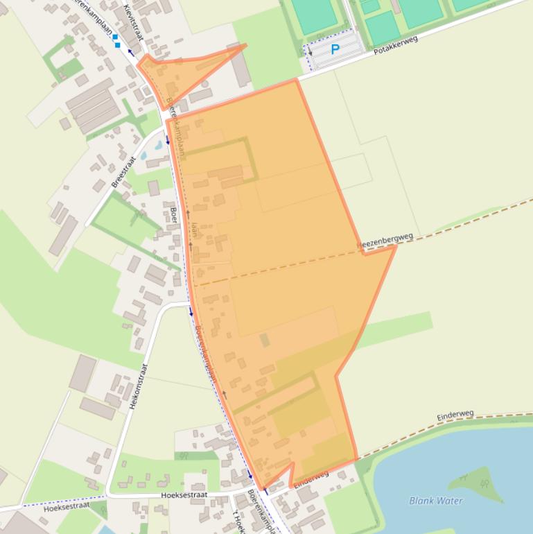 Kaart van postcodegebied 5712AB.