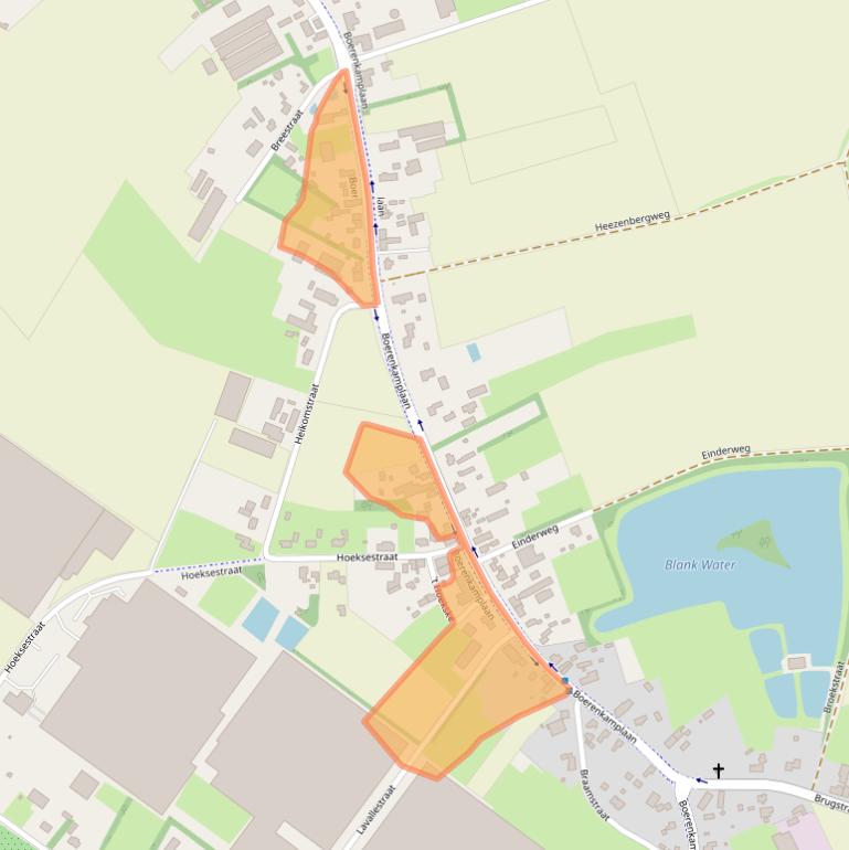 Kaart van postcodegebied 5712AG.