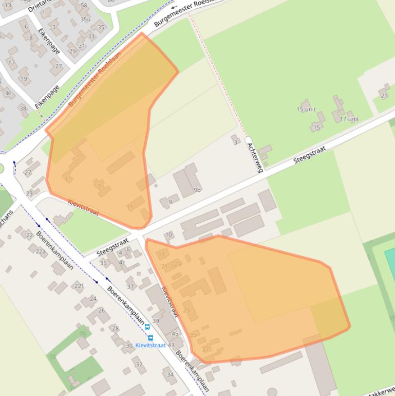 Kaart van postcodegebied 5712AK.