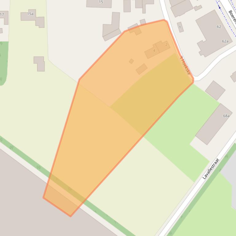 Kaart van postcodegebied 5712AR.