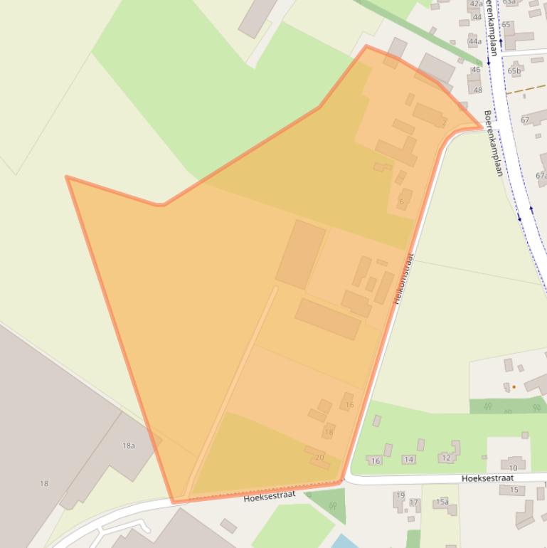 Kaart van postcodegebied 5712AS.