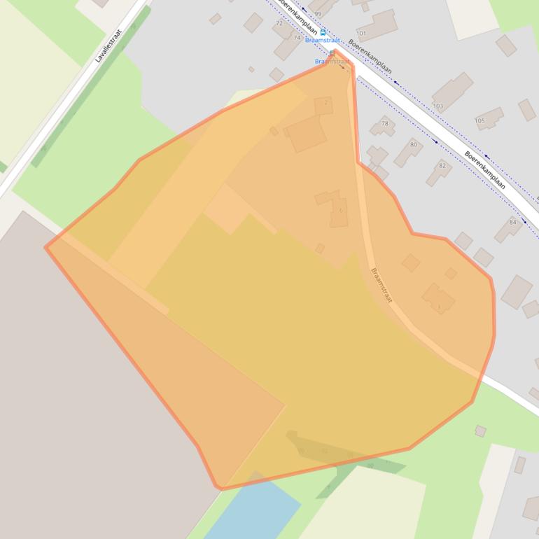 Kaart van postcodegebied 5712AT.