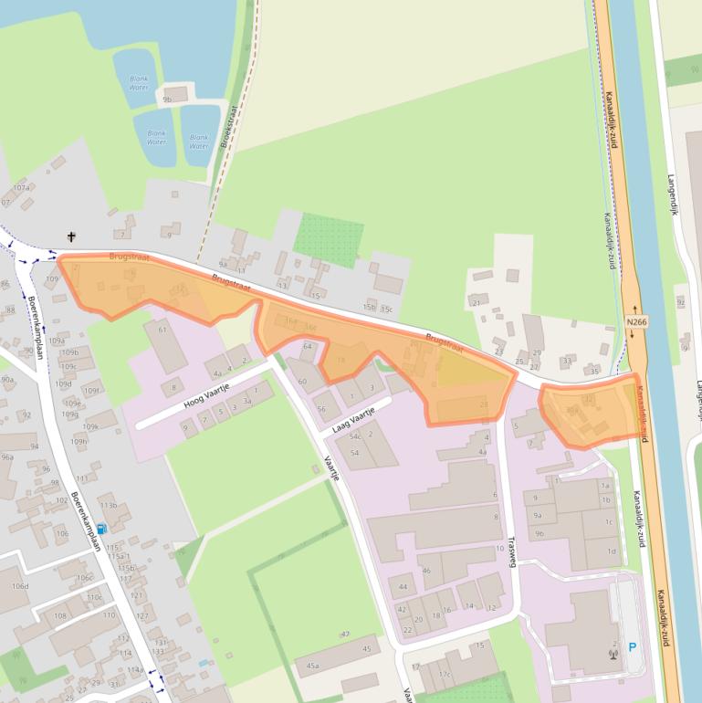 Kaart van postcodegebied 5712AZ.