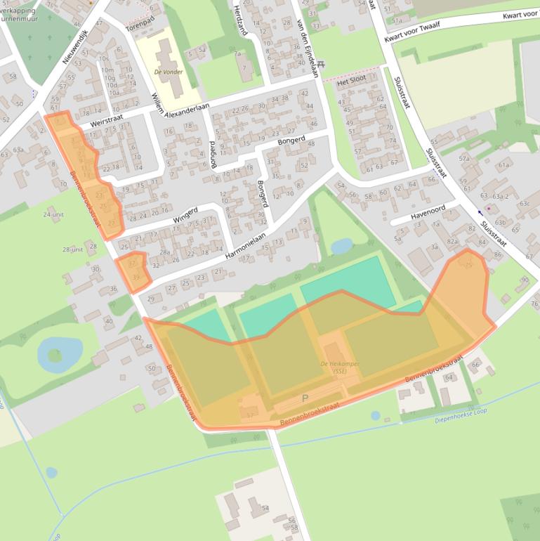 Kaart van postcodegebied 5712BL.