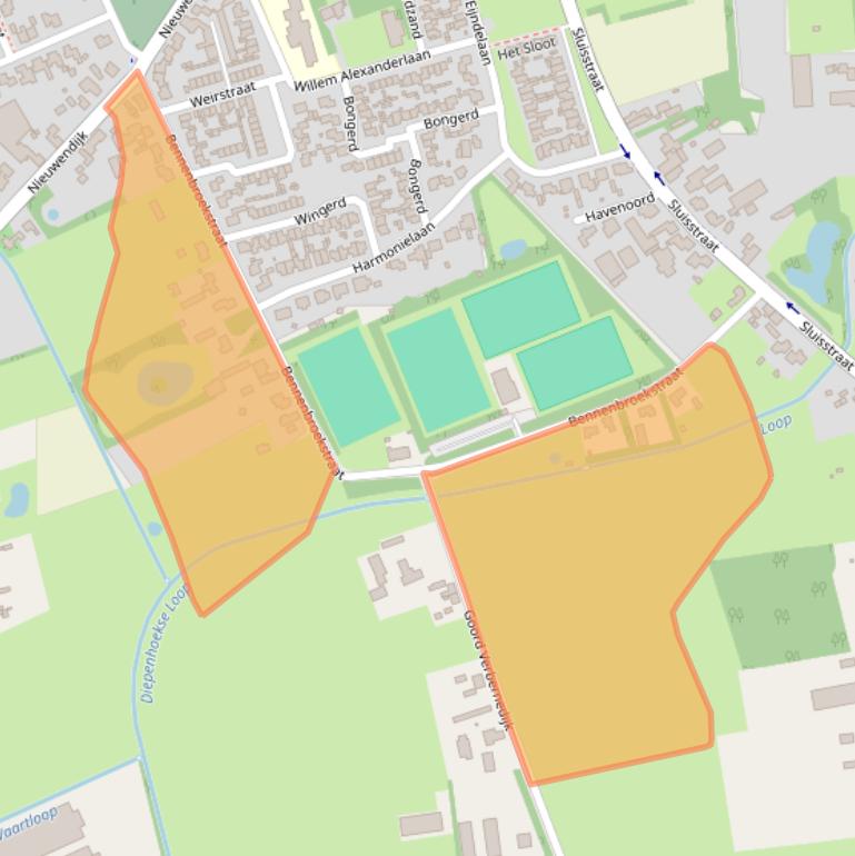 Kaart van postcodegebied 5712BM.