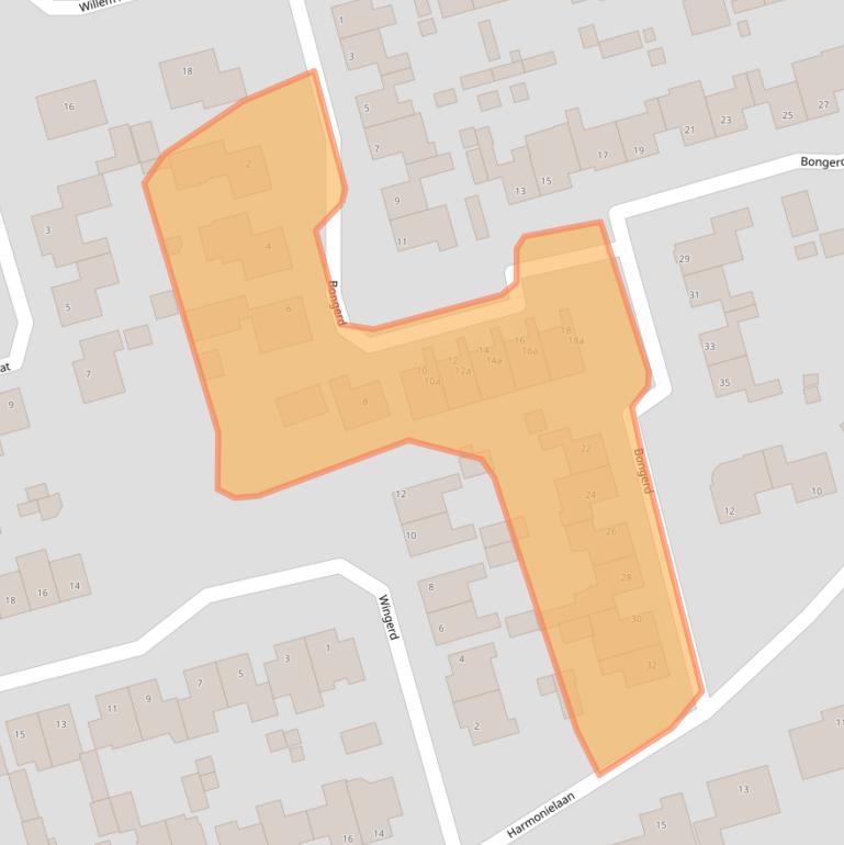 Kaart van postcodegebied 5712CH.