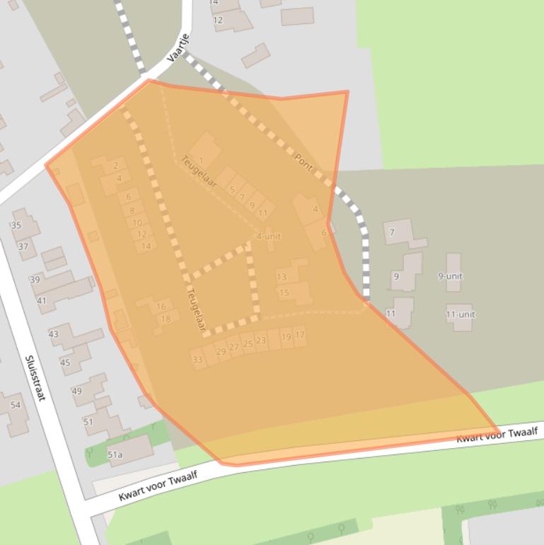 Kaart van postcodegebied 5712CJ.