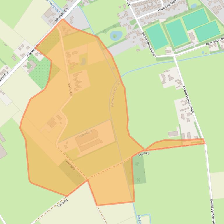 Kaart van postcodegebied 5712ER.