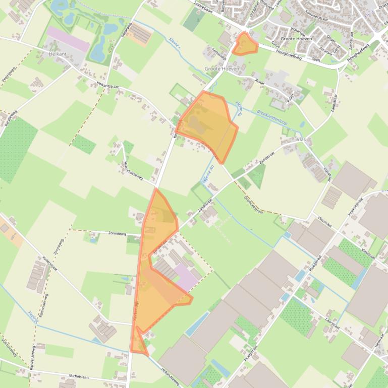 Kaart van postcodegebied 5712ES.