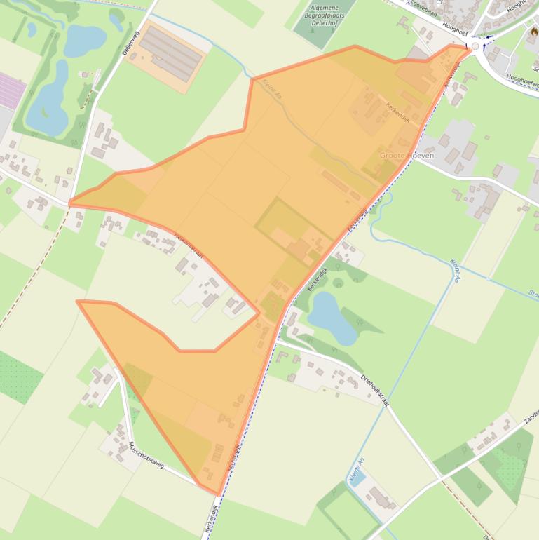 Kaart van postcodegebied 5712EV.