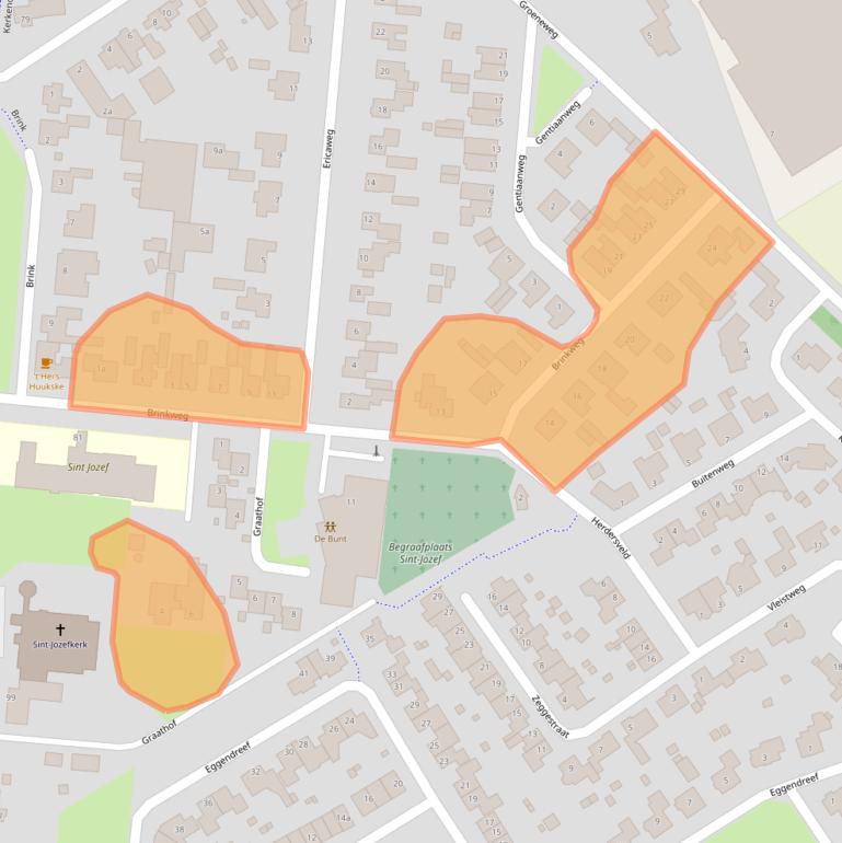 Kaart van postcodegebied 5712GB.