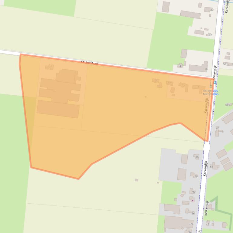 Kaart van postcodegebied 5712GK.