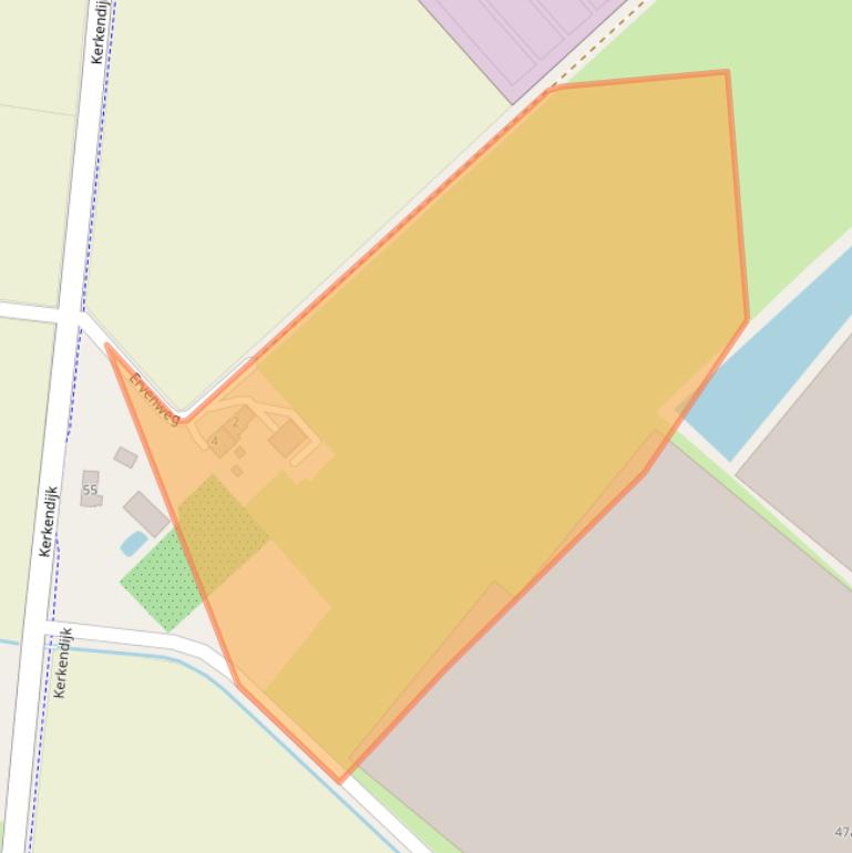 Kaart van postcodegebied 5712GL.