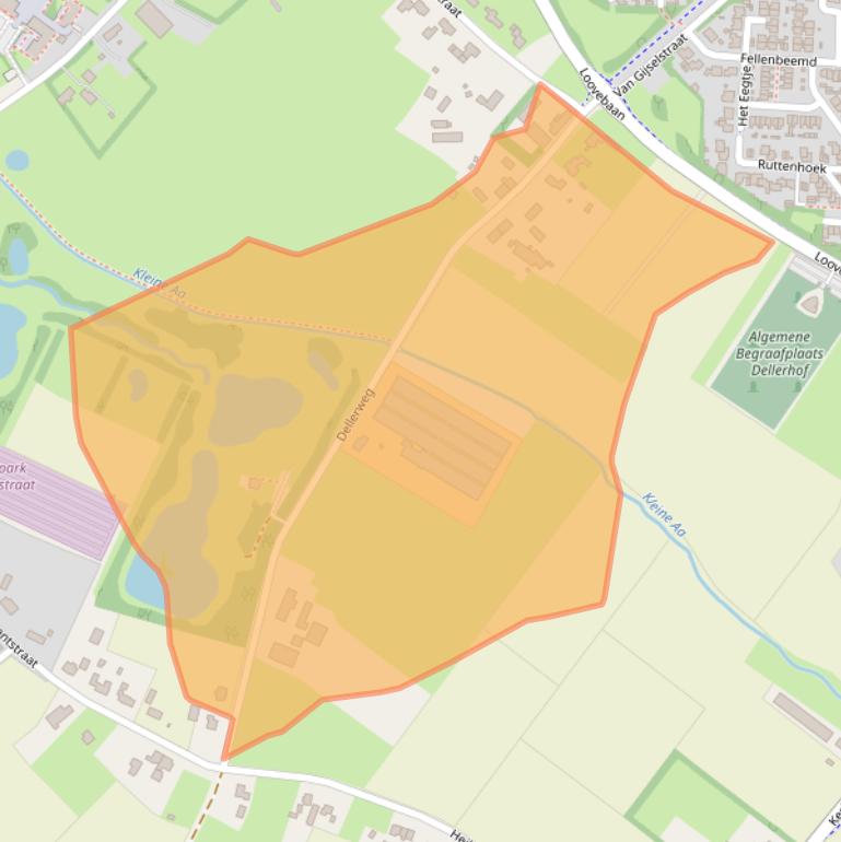 Kaart van postcodegebied 5712GT.