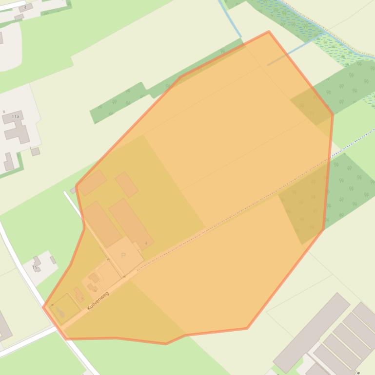 Kaart van postcodegebied 5712GX.