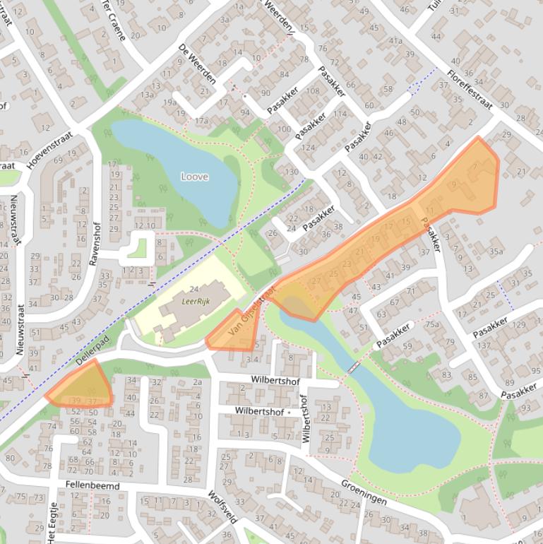 Kaart van postcodegebied 5712HD.