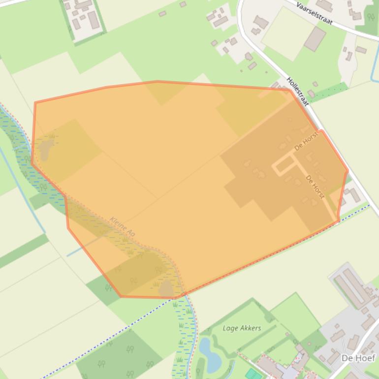 Kaart van postcodegebied 5712HK.