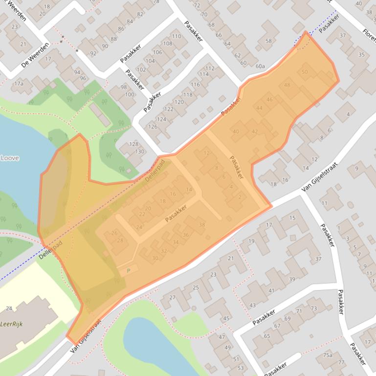 Kaart van postcodegebied 5712HM.