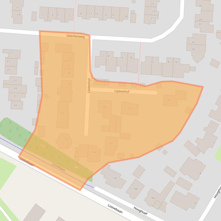 Kaart van postcodegebied 5712JN.