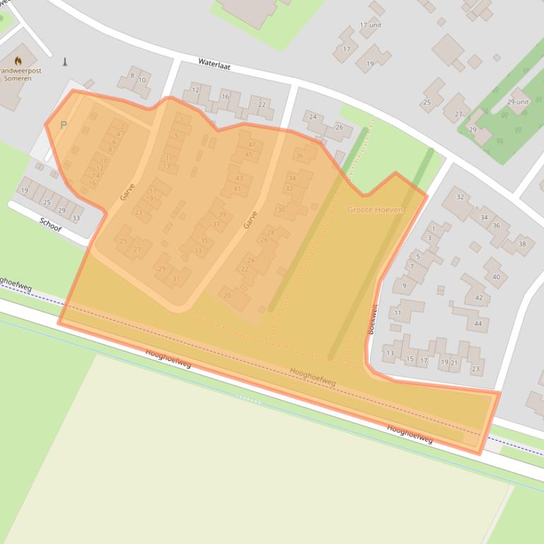 Kaart van postcodegebied 5712KD.