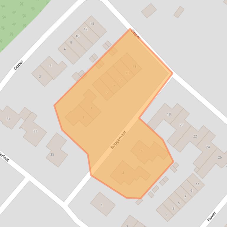 Kaart van postcodegebied 5712KL.