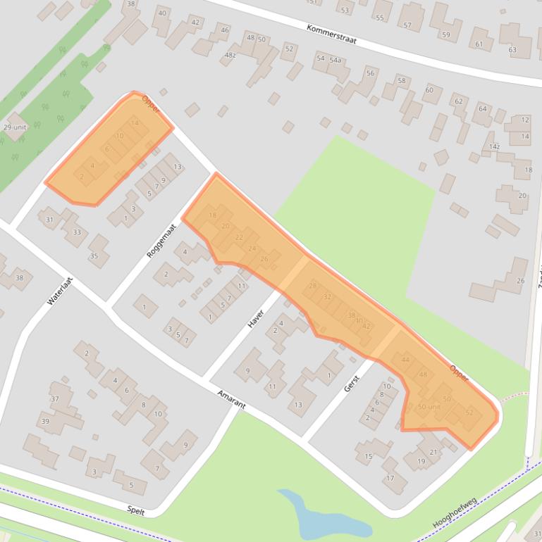 Kaart van postcodegebied 5712KN.