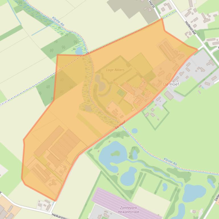 Kaart van postcodegebied 5712LM.