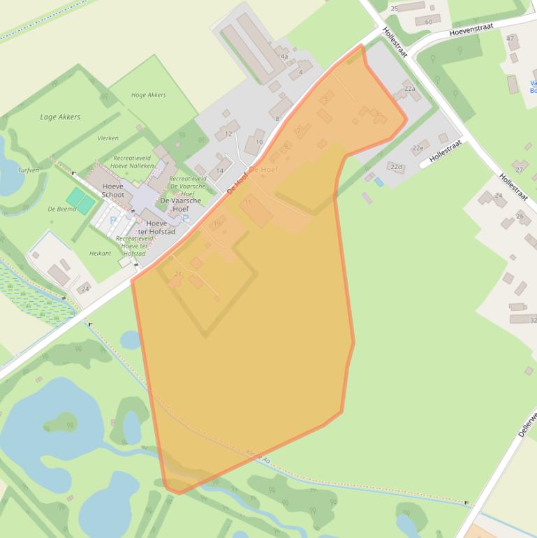 Kaart van postcodegebied 5712LN.