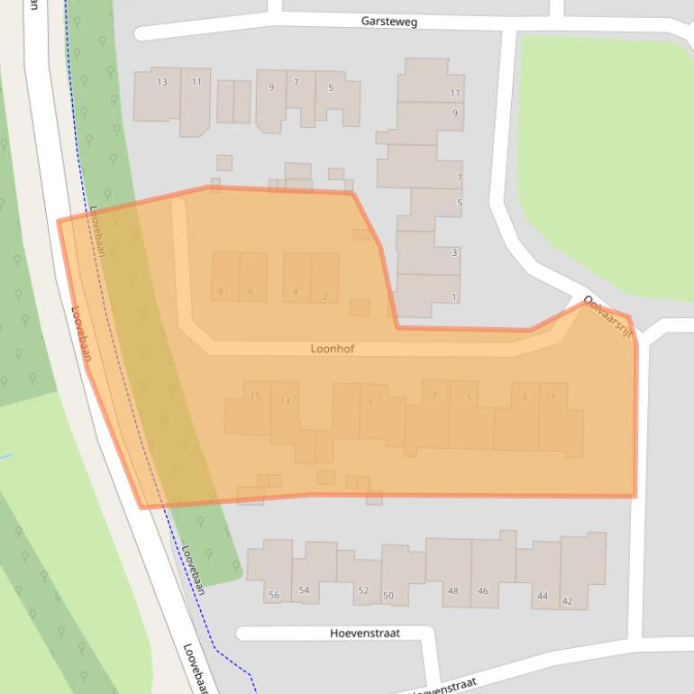 Kaart van postcodegebied 5712MD.