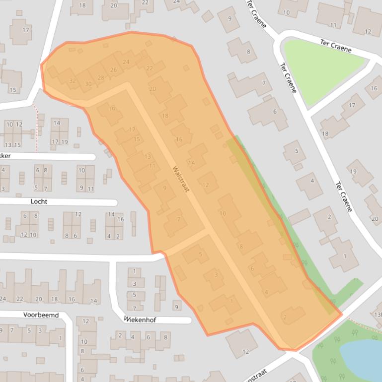Kaart van postcodegebied 5712MN.