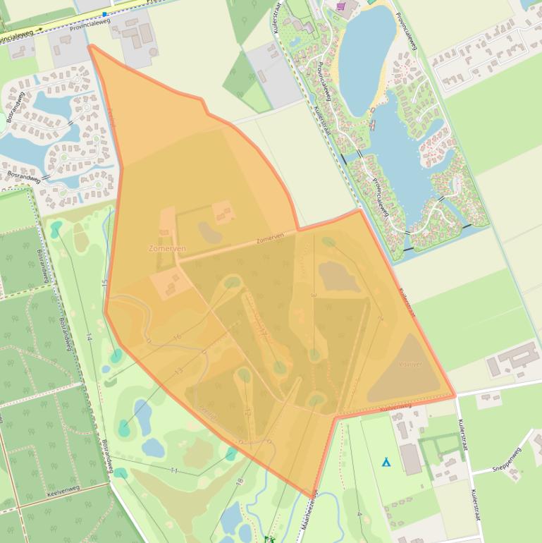 Kaart van postcodegebied 5712PB.