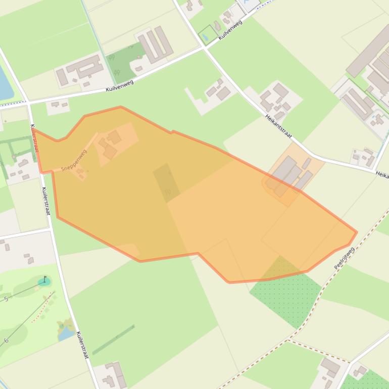 Kaart van postcodegebied 5712PE.