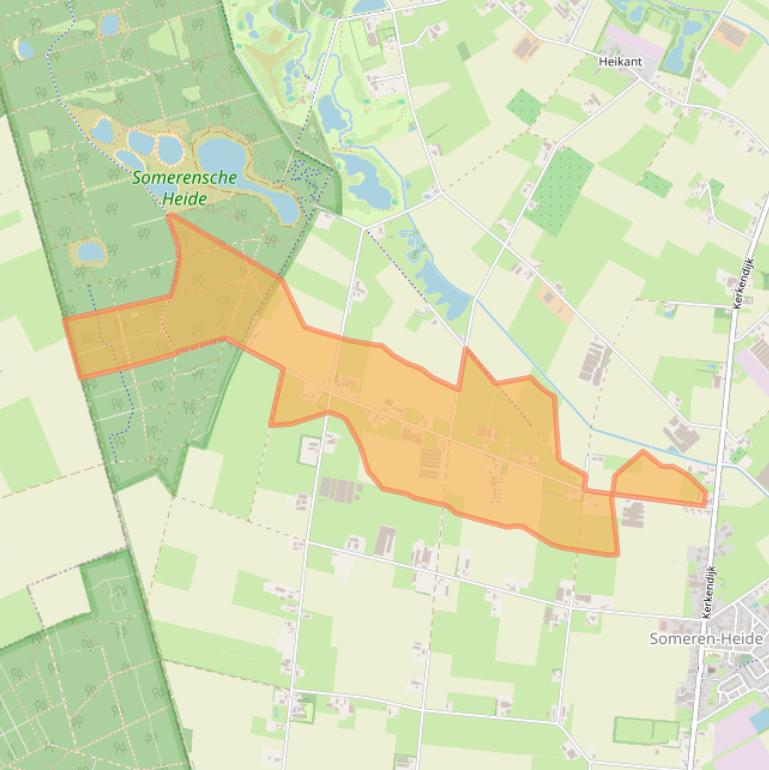 Kaart van postcodegebied 5712PL.