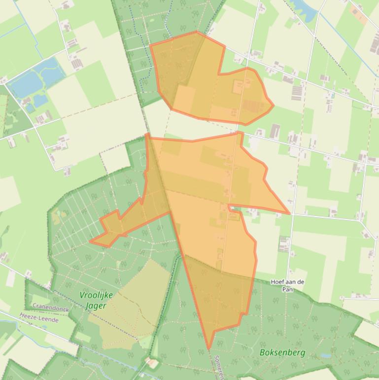 Kaart van postcodegebied 5712PM.