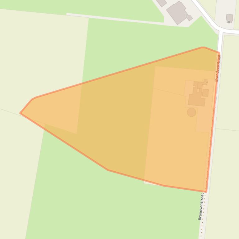 Kaart van postcodegebied 5712PT.