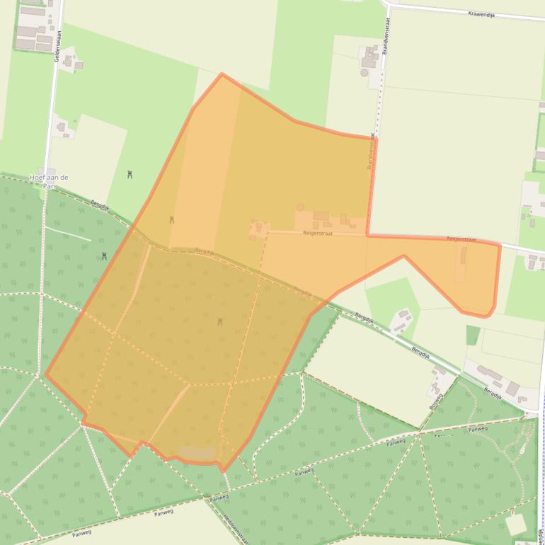 Kaart van postcodegebied 5712PV.