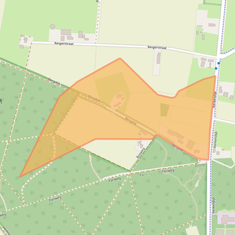 Kaart van postcodegebied 5712PW.