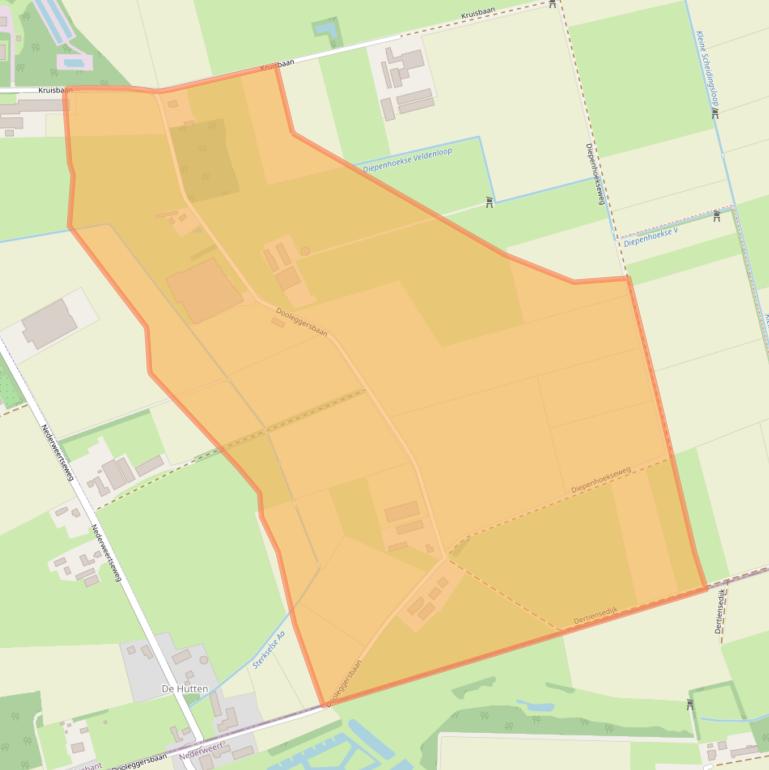 Kaart van postcodegebied 5712RG.