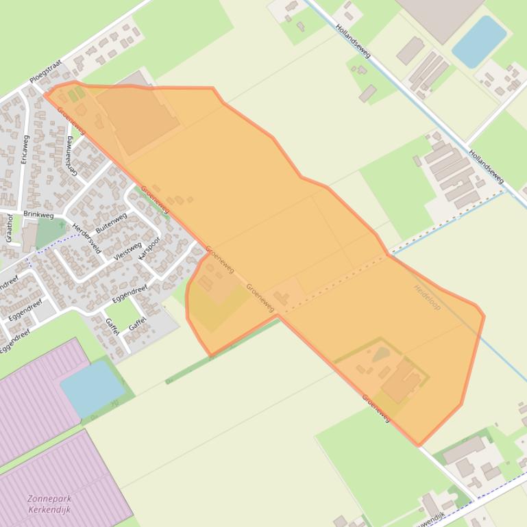 Kaart van postcodegebied 5712RK.