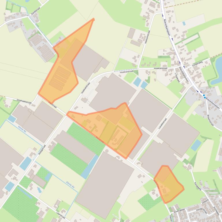 Kaart van postcodegebied 5712RP.