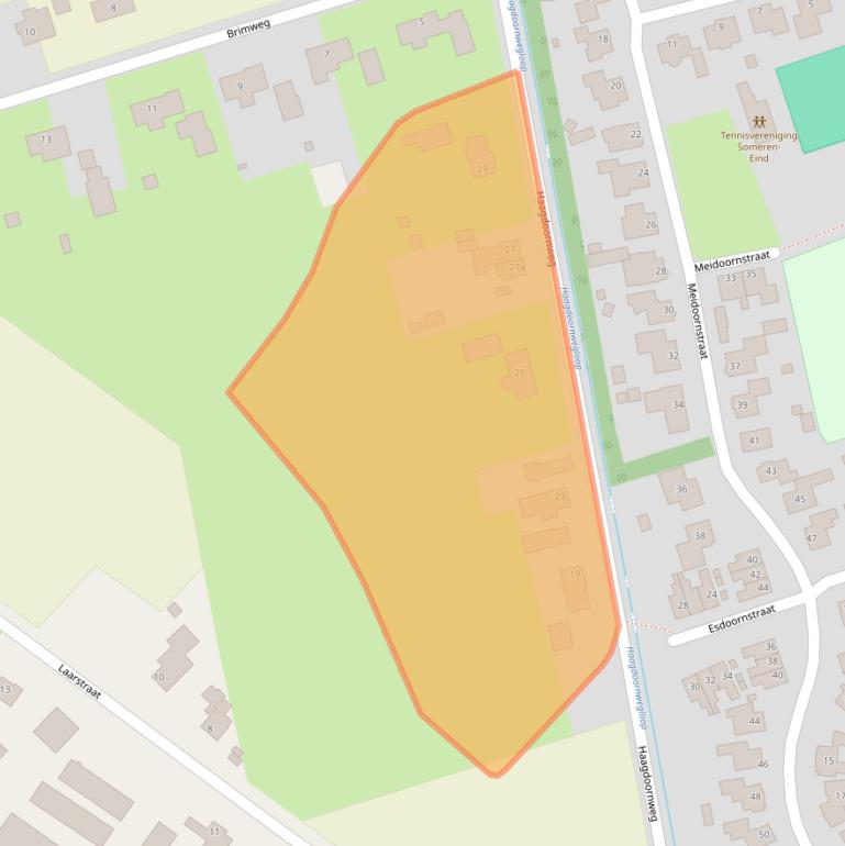 Kaart van postcodegebied 5712RS.