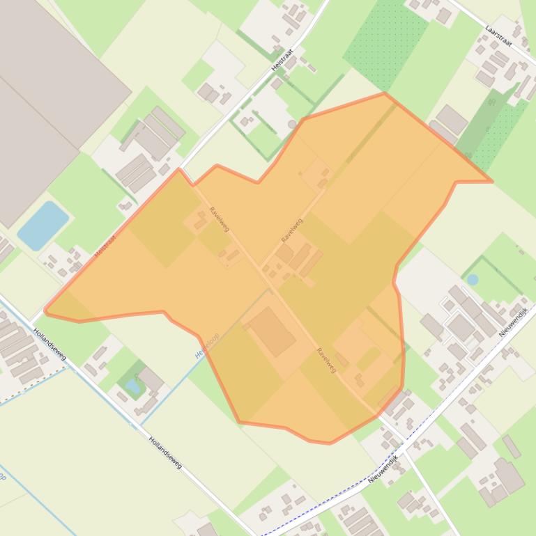 Kaart van postcodegebied 5712RW.