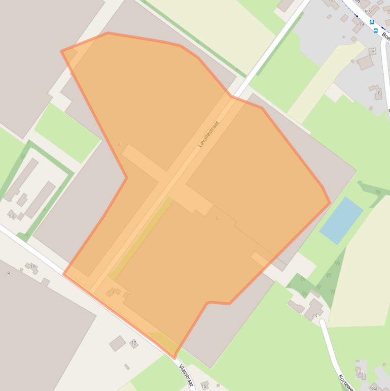 Kaart van postcodegebied 5712RX.