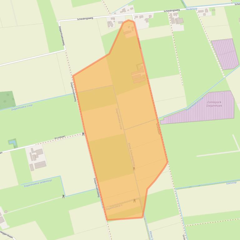 Kaart van postcodegebied 5712SK.