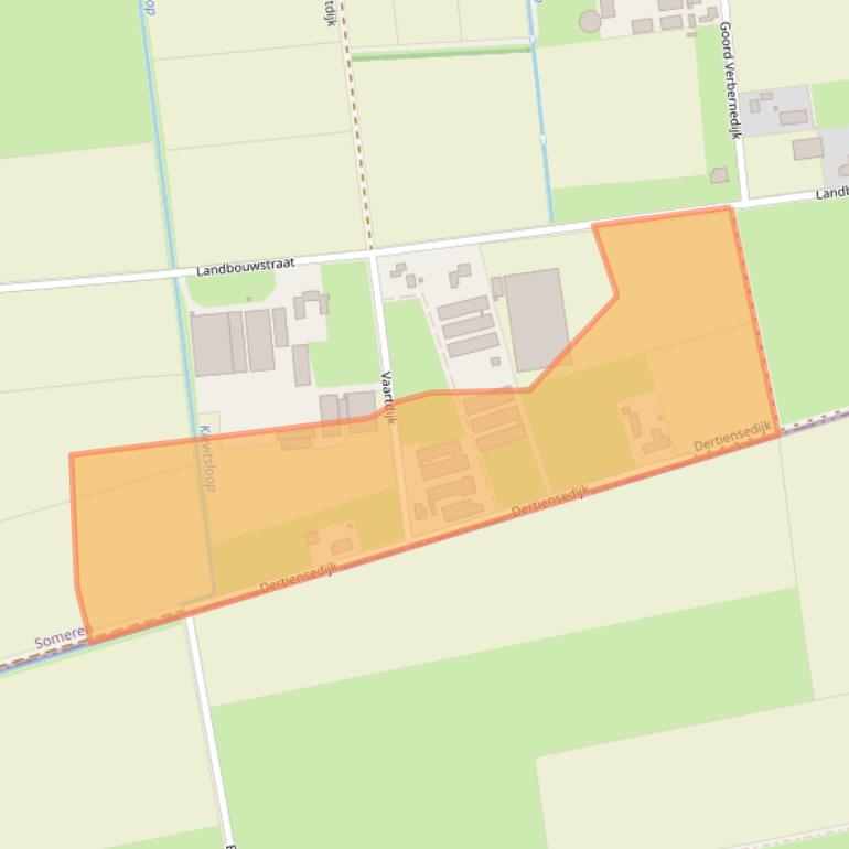 Kaart van postcodegebied 5712SL.