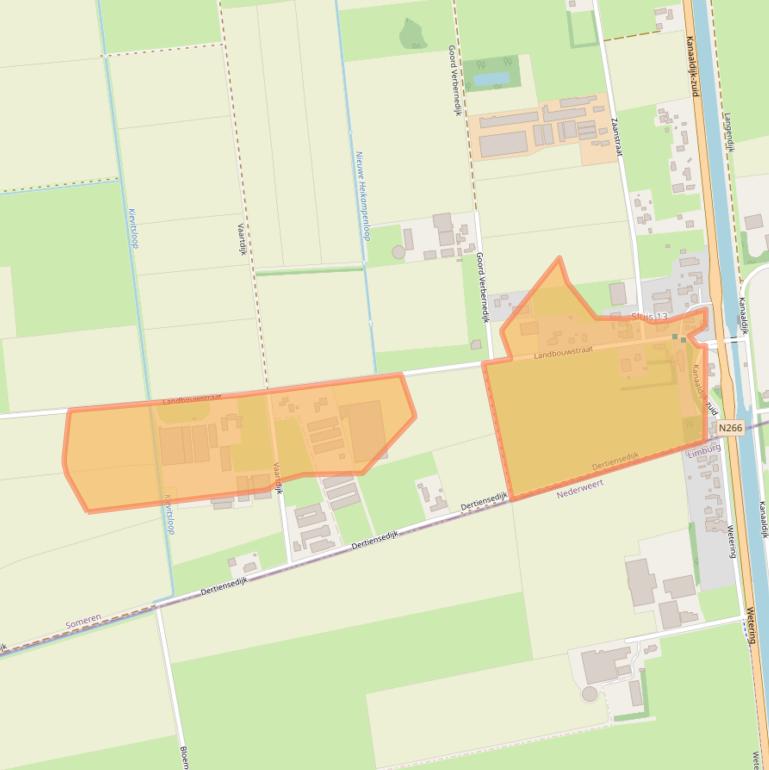 Kaart van postcodegebied 5712SM.