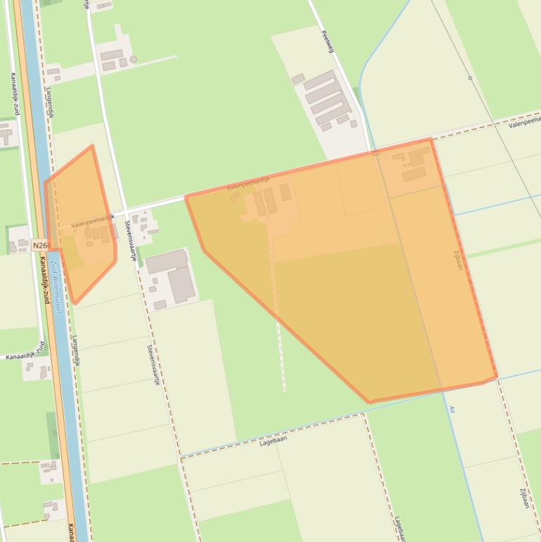 Kaart van postcodegebied 5712SX.