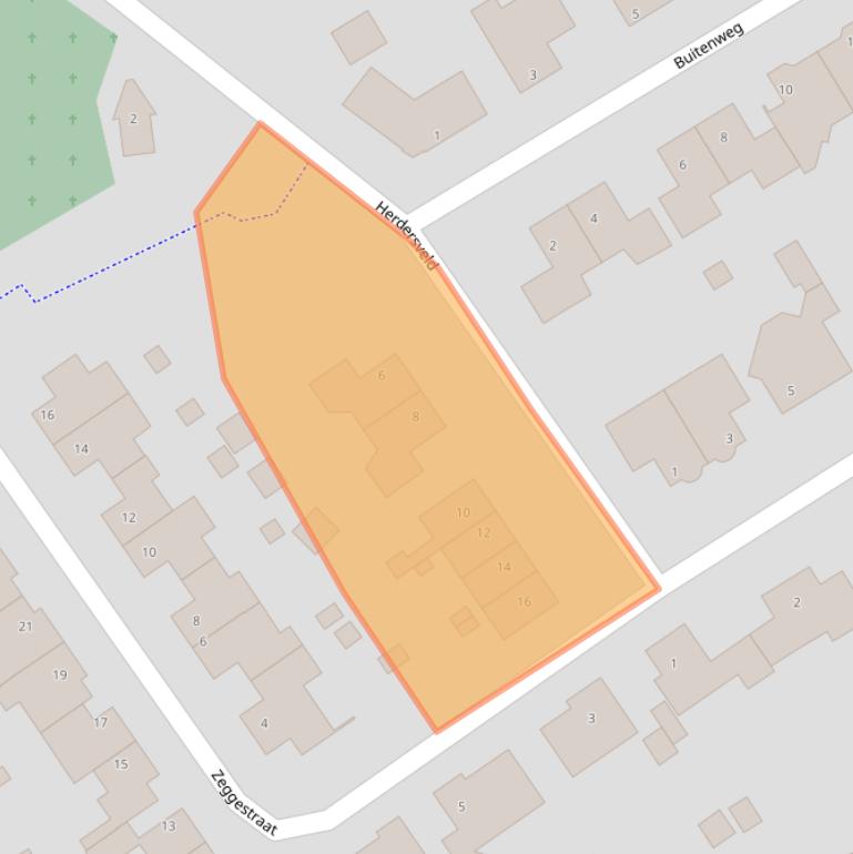 Kaart van postcodegebied 5712VD.