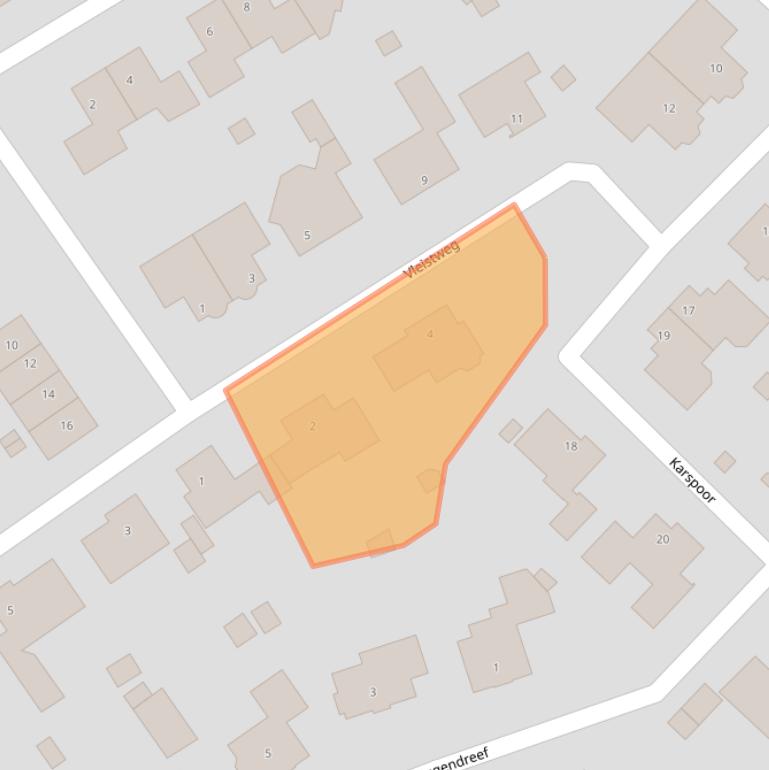 Kaart van postcodegebied 5712VK.