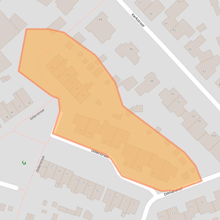 Kaart van postcodegebied 5712XH.